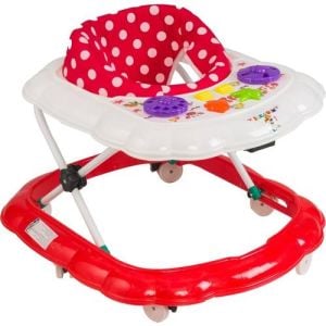 Çok Rahat Esnek ve Güvenli Bebek Kırmızı Yürüteç