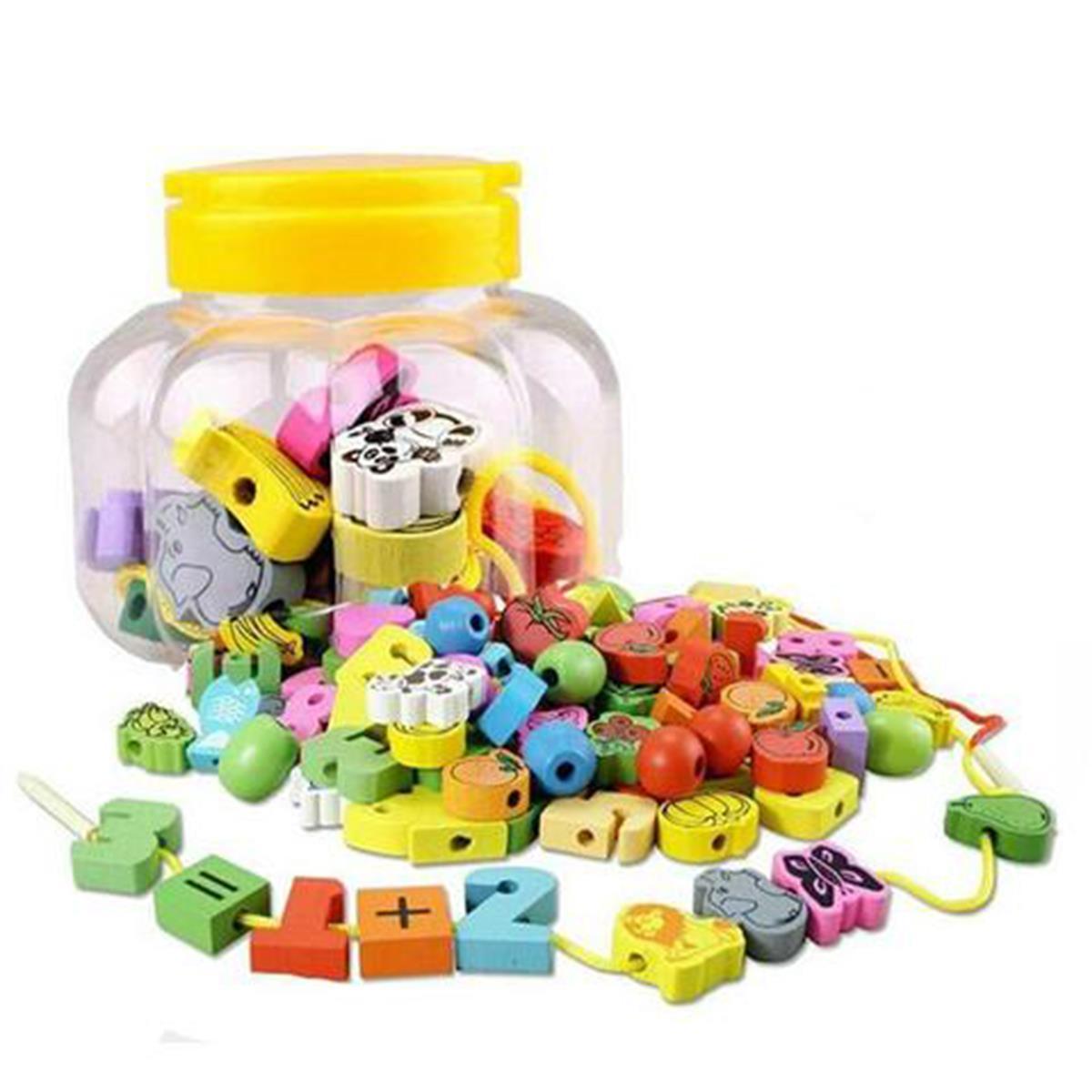 ER293 Eğitici Ahşap İpe Dizme Oyunu