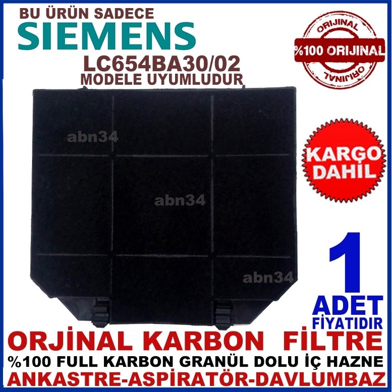 SİEMENS ANKASTRE DAVLUMBAZ FİLTRESİ LC654BA 30/02  Davlumbaz Anka