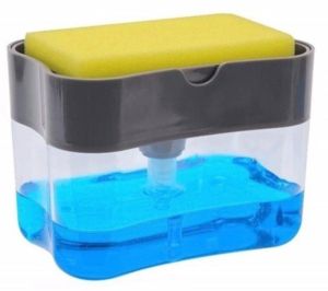 SB764 Suncook - Sun Plastik Pratik Kullanımlı Sünger Hazneli Sabunluk