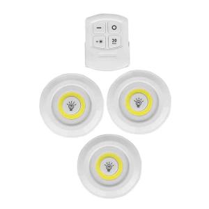 Uzaktan Kumandalı 3lü Ufo Led Işık Sistemi Süre Ayarlı Aydınlatma Süper Güç Kablosuz Pilli Lambalar