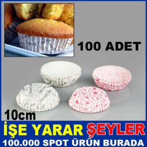 100 ADET DESENLİ KLASİK TART EKLER KEK KAPSÜLÜ