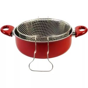 GRANİT DÖKÜM ALİMİNYUM GÖVDE DIŞ YÜZEY SERAMİK 24 CM LÜX KIZARTMA TENCERESİ