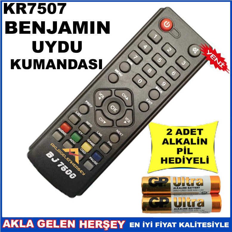 BENJAMİN UYDU CİHAZI Receiver KUMANDASI KR7507
