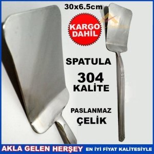 KargoDahil ÖMÜR BOYU GARANTİLİ 304 KALİTE PASLANMAZ ÇELİK SPATULA
