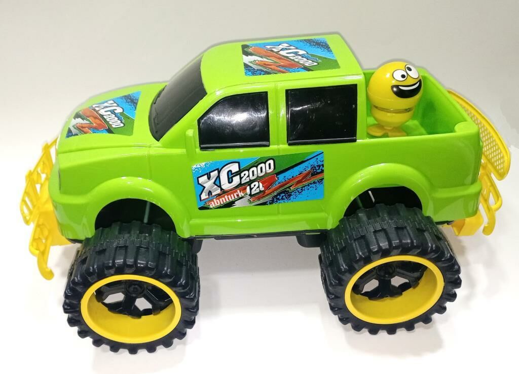 Sallanan Kafa Emoji Hediye Dev Tekerli 45cm Jumbo Pickup XC2000 Arazi Aracı 4x4 Jeep Süper Oyuncak