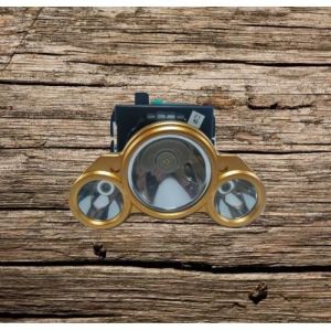 Kırgıl V3913 Şarjlı 3'lü Fener Kafa Üstü Süper Led Kamp Feneri 4 Fonksiyonlu Çakarlı