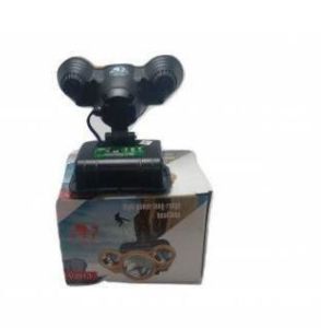 Kırgıl V3913 Şarjlı 3'lü Fener Kafa Üstü Süper Led Kamp Feneri 4 Fonksiyonlu Çakarlı