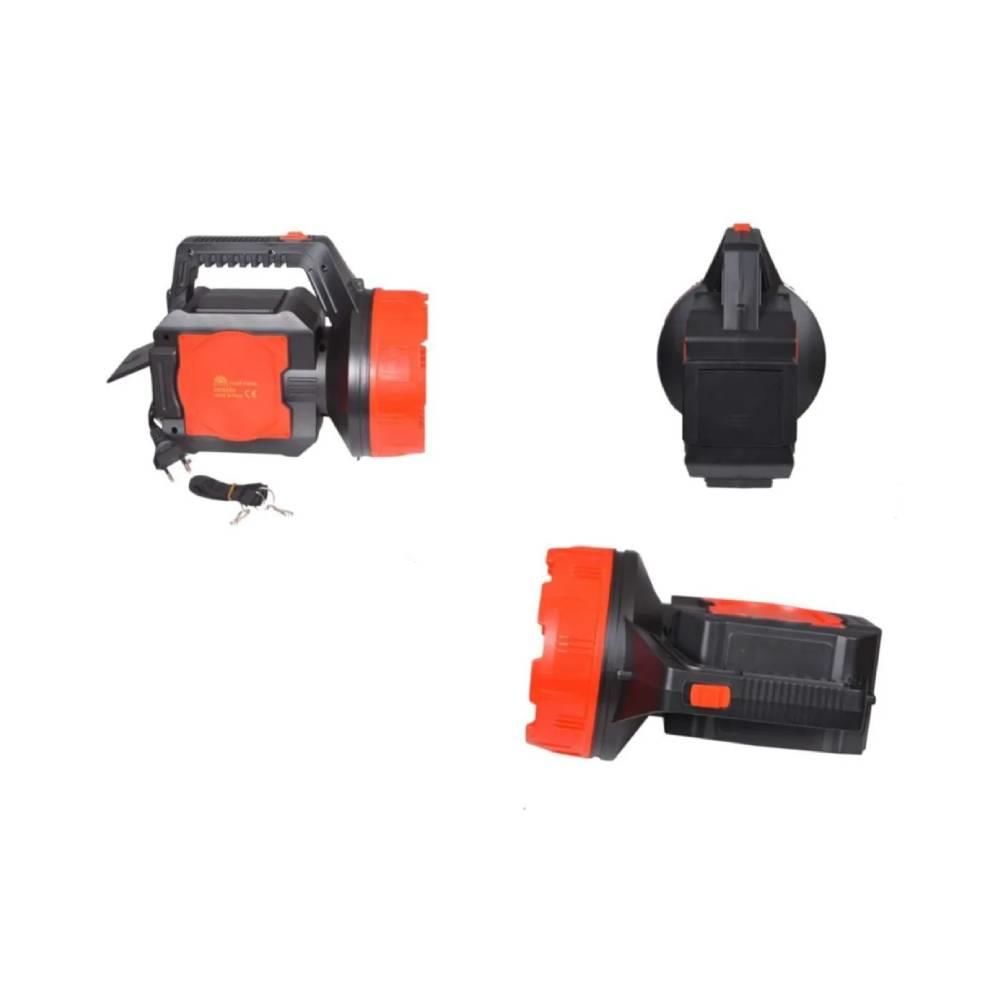 Büyük Boy 10 W Tek LED Şarjlı 15 Saat Çalışma Süresine Sahip Uzun Mesafeli Projektör