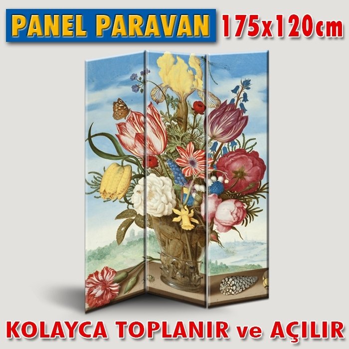 GÖRSELLİ KATLANIR PANEL BÖLME SİSTEMİ - ÇİÇEK BUKETİ