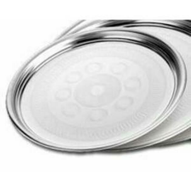 Paslanmaz Çelik Sini 70cm Ömür Boyu Garantili Sofra Yemek Tepsisi Süper Kromajlı