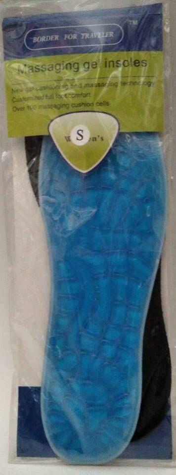 Border For Traveler 100 Noktaya Masaj Yapan Jel Tabanlık Koku Yapmaz Anatomik