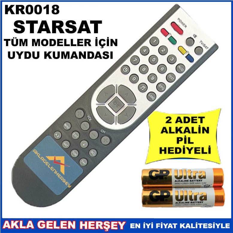 STARSAT UYDU CİHAZI Receiver KUMANDA KR0018
