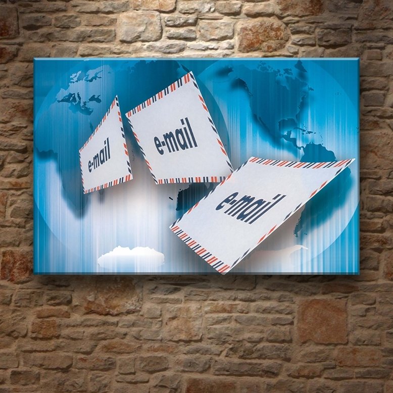 DİJİTAL ÇAĞDA MEKTUP 7 değişen ölçü ORİJİNAL KANVAS TABLO