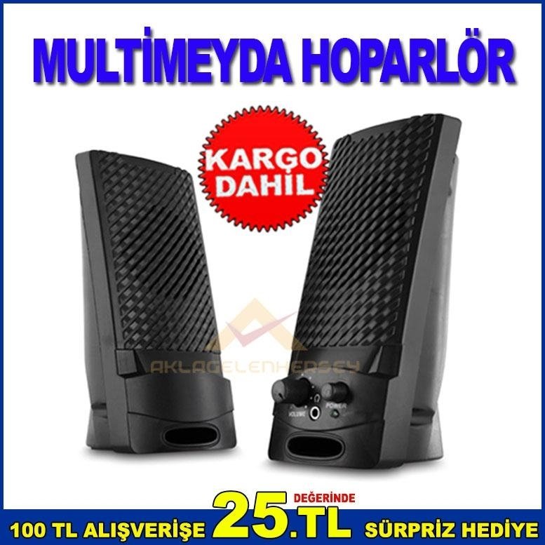 GÜCÜ USB'DEN ALAN MAGNETİK KORUMALI MULTİMEDYA HOPARLÖR SETİ