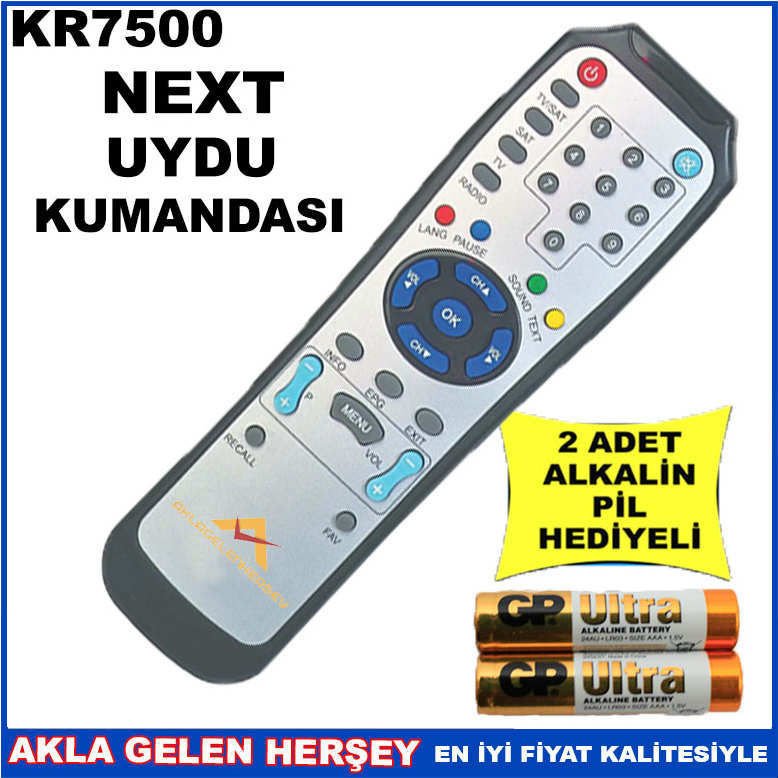NEXT UYDU CİHAZI Receiver KUMANDASI KR7500