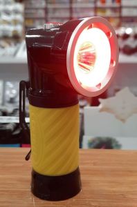 Çift Foksiyonlu Düz Beyaz Kırmızı Çakarlı Döner Başlıklı  Mıknatıslı Led El Feneri