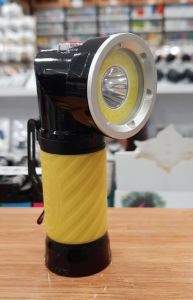 Çift Foksiyonlu Düz Beyaz Kırmızı Çakarlı Döner Başlıklı  Mıknatıslı Led El Feneri