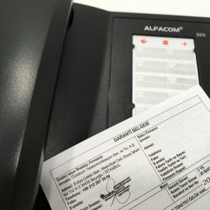 Alfacom 203 Kablolu Sabit Telefon Bekletme ve Redial Özelliği Garantili
