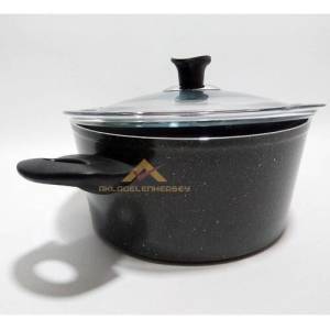 Döküm Alüminyum Derin Granit Tencere 22cm