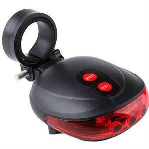 Güvenlik Şeritli Lazer ve Led Işıklı Bisiklet Stop Lambası