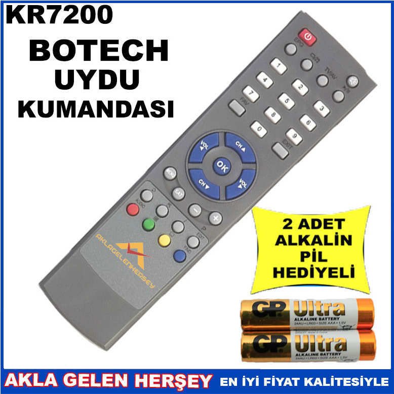 BOTECH UYDU CİHAZI Receiver KUMANDASI KR7200