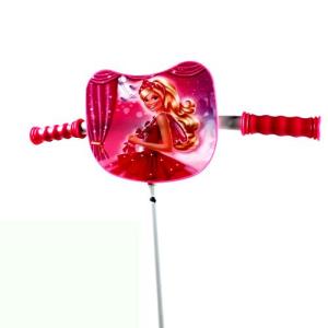 Prenses Kız Desenli Pembe Çocuk Scooter Frenli Demir Scooter 