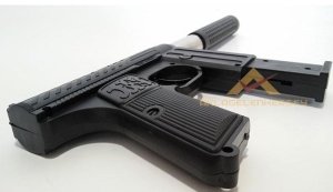 Ücretsiz Kargo METAL NAMLULU OYUNCAK UZİ BONCUK ATAN TABANCA