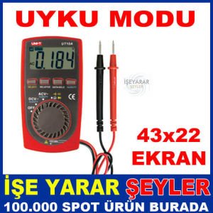 UT10A AVOMETRE MULTIMETRE VOLTAJ AKIM ÖLÇÜ ALETİ