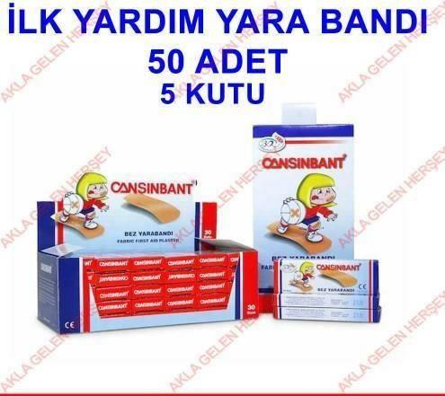 50 Adet Pratik Bez Yara Bantı +5 Kutu Fiyatıdır