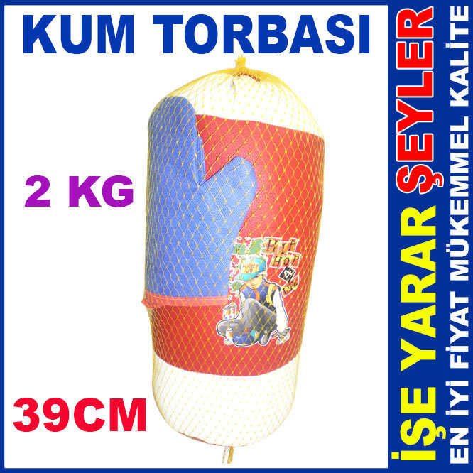 39CM ÇOCUK FİTNESS BOKS ELDİVENLİ KUM TORBASI
