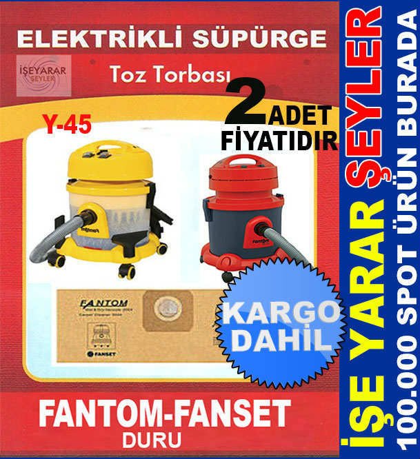FANTOM 2750-4700 DİK SÜPÜRGELER TOZ TORBASI KD