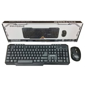 POLYGOLD 10mt ÇALIŞMA UZAKLIĞI USB GİRİŞLİ KABLOSUZ KLAVYE,MOUSE