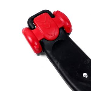 Yarış Arabası Desenli Siyah Kırmızı Çocuk Scooter Frenli Sepetli Scooter