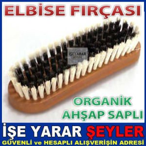 AHŞAP SAPLI ELBİSE FIRÇASI İPEKSİ KIL YÜZEYLİ