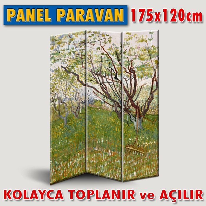 GÖRSELLİ KATLANIR PANEL BÖLME SİSTEMİ - VAN GOGH - AĞAÇ 2