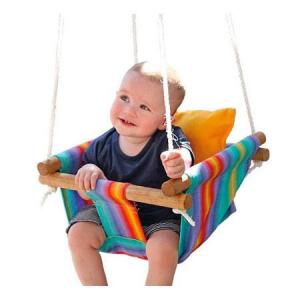 Pamuklu Kumaştan Dış Mekan ve Ev İçi Güvenli Çocuk Salıncağı