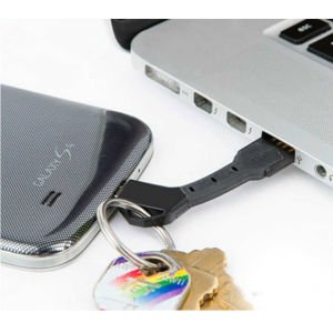 Anahtarlık Şeklinde Cep Telefonu İçin Mikro Usb Mini Şarj ile Data Kablosu - Veri Aktarım Kablosu