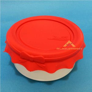 SIZDIRMAZ SİLİKON KAPAKLI SERAMİK SAKLAMA KABI