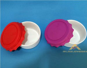 SIZDIRMAZ SİLİKON KAPAKLI SERAMİK SAKLAMA KABI