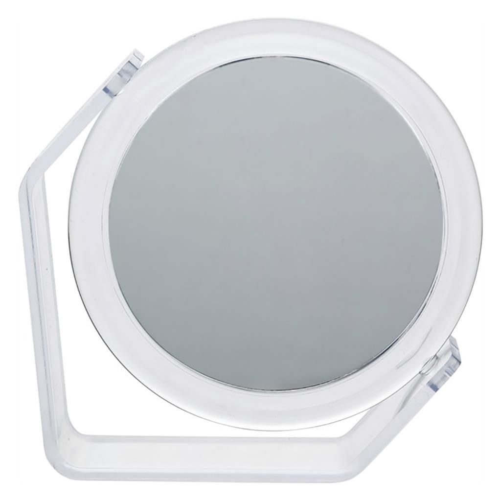 Şeffaf Dekoratif Şık Kullanışlı L Model Çift Taraflı Ayna 3X Zoom 14 cm Yükseklik