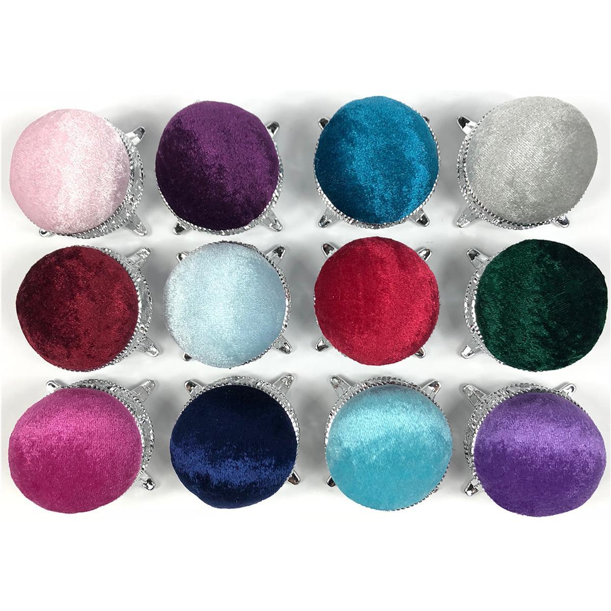 Lavanta Kokulu Kadife Yüzeyli Ayaklı Dekoratif İğnedanlık