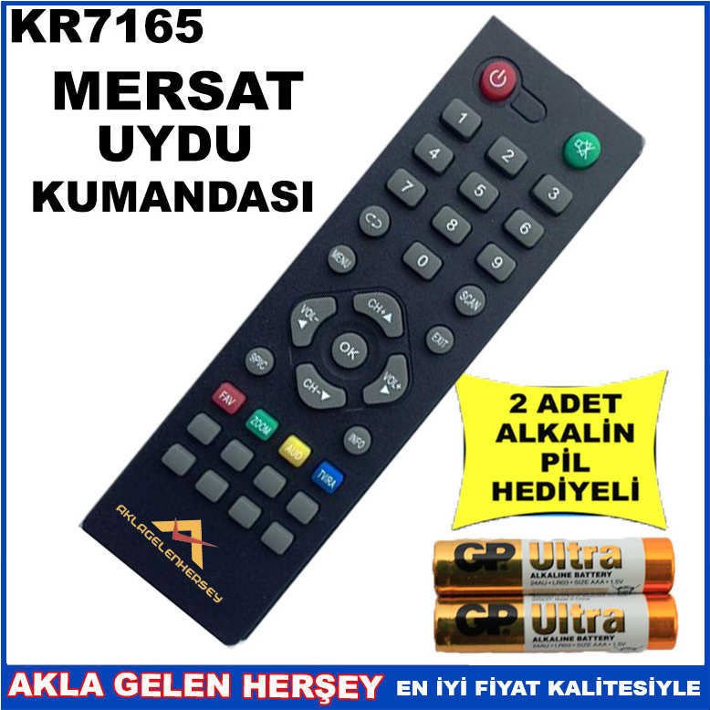 MERSAT UYDU CİHAZI Receiver KUMANDASI KR7165