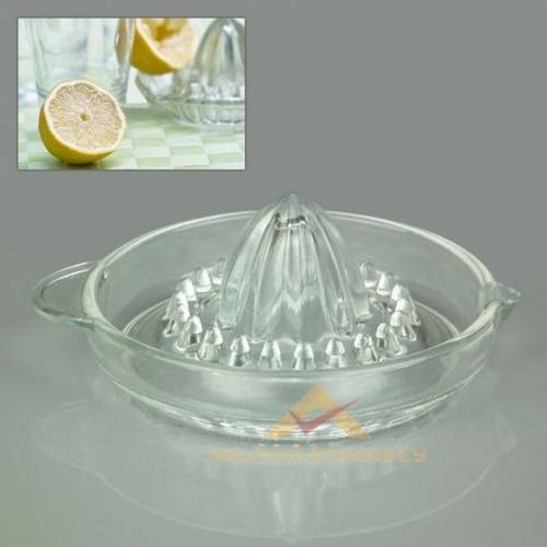 Temizliği Kolay Büyük Boy Cam Limon Sıkacağı