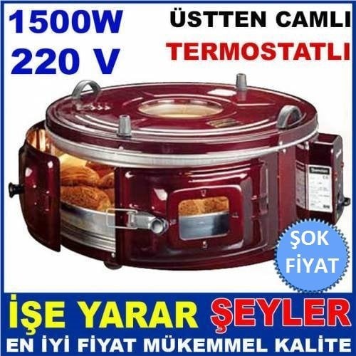 DÜNYANIN ENİYİ FIRINI ŞAMDAN BüyükBoy TERMOSTATLI CAMLI DAVUL FIRIN MÜKEMMEL PİŞİREN DAVLUMBAZ FIRIN