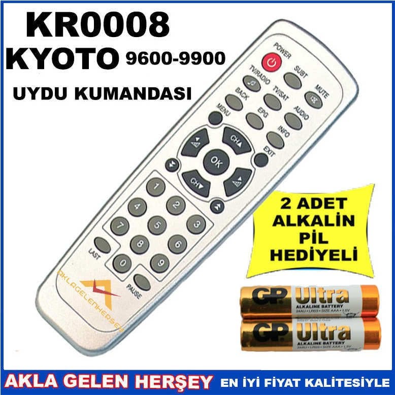 KYOTO UYDU CİHAZI Receiver KUMANDASI KR0008