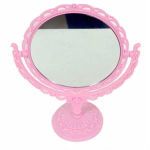 Çift taraflı dev aynası,ayaklı,plastik çerçeve makyaj aynası,2 yüz 23x18cm kare masaüstü aynası