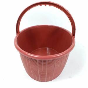 Plastik piknik sepeti,sağlam saplı 40x18cm özel plastikten imal,hasır dizayn kapaksız piknik sepeti