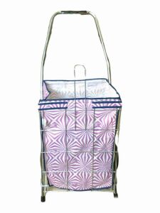 Mini Telli Renkli Desenli Pazar Arabası