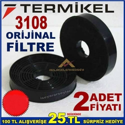 Termikel 3108 Ankastre Davlumbaz Filtresi 3108 Aspiratör Karbon Filtre